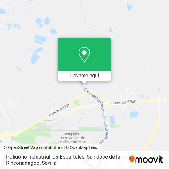 Mapa Polígono Industrial los Espartales, San José de la Rinconadagoo