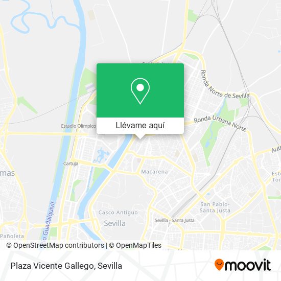 Mapa Plaza Vicente Gallego