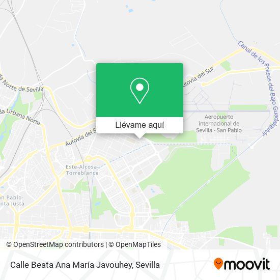 Mapa Calle Beata Ana María Javouhey
