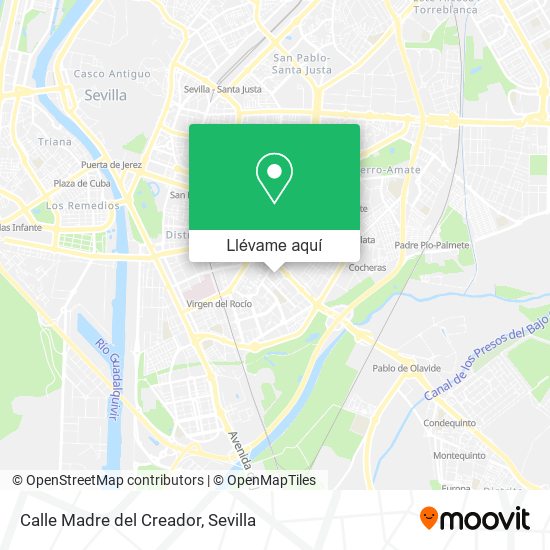 Mapa Calle Madre del Creador
