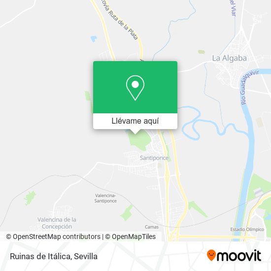 Mapa Ruinas de Itálica