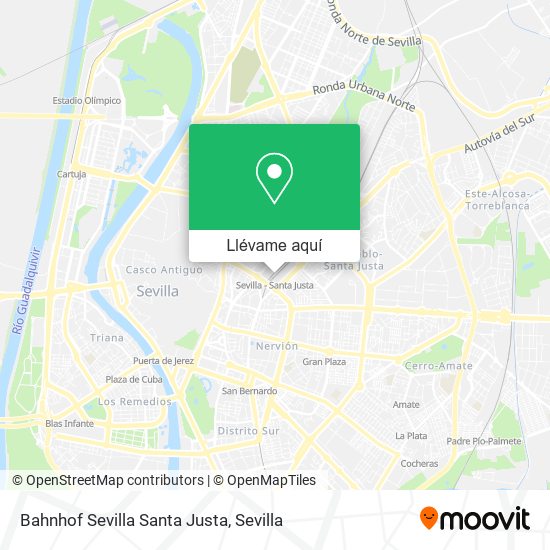 Mapa Bahnhof Sevilla Santa Justa