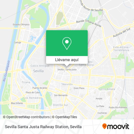 Mapa Sevilla Santa Justa Railway Station