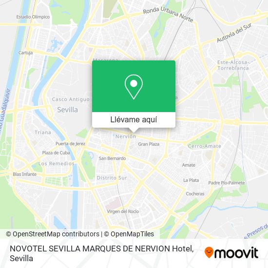 Mapa NOVOTEL SEVILLA MARQUES DE NERVION Hotel