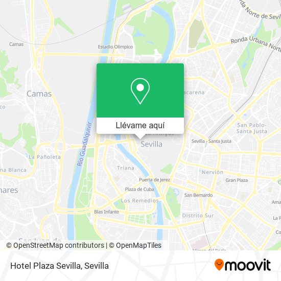 Mapa Hotel Plaza Sevilla