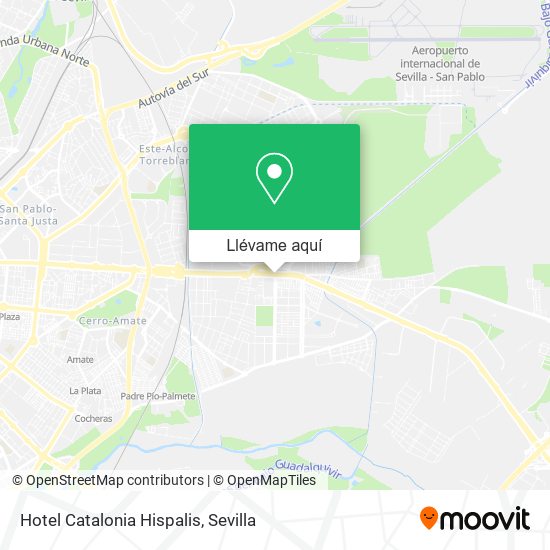 Mapa Hotel Catalonia Hispalis