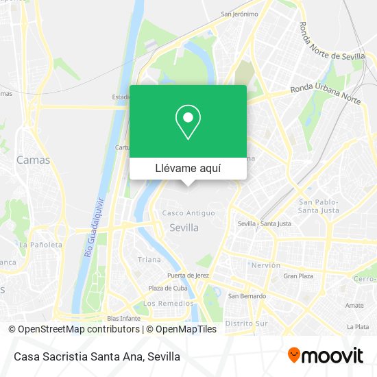 Mapa Casa Sacristia Santa Ana