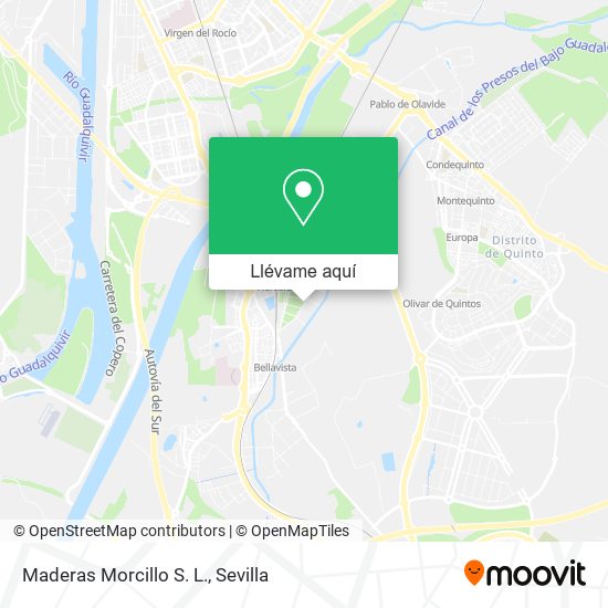 Mapa Maderas Morcillo S. L.