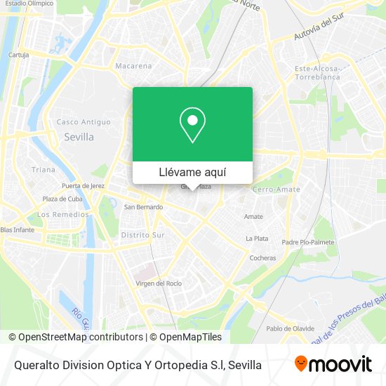Mapa Queralto Division Optica Y Ortopedia S.l