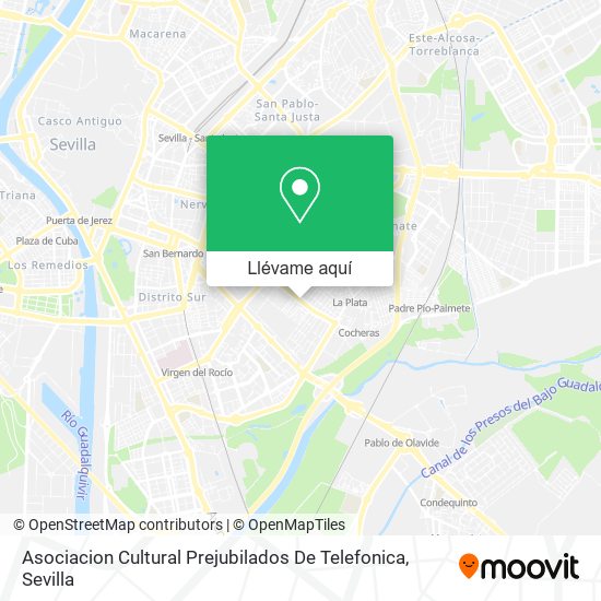Mapa Asociacion Cultural Prejubilados De Telefonica