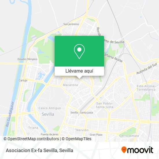 Mapa Asociacion Ex-fa Sevilla