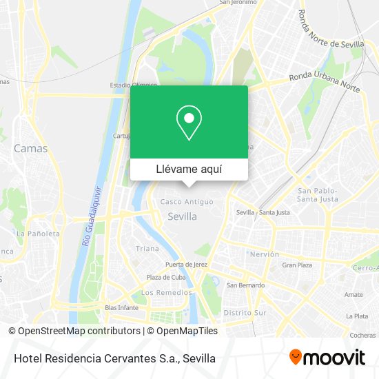 Mapa Hotel Residencia Cervantes S.a.