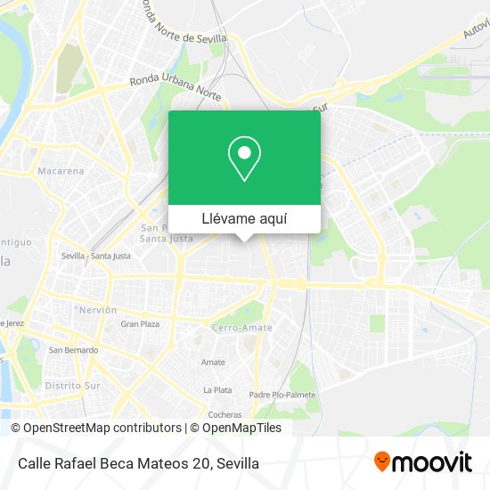 Mapa Calle Rafael Beca Mateos 20