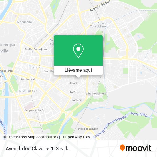 Mapa Avenida los Claveles 1