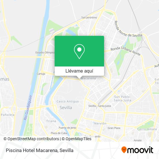 Mapa Piscina Hotel Macarena
