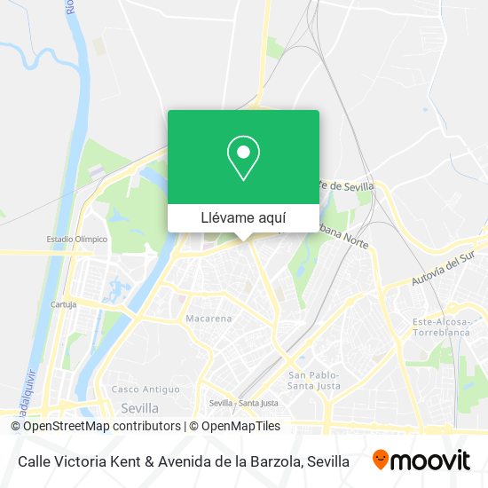 Mapa Calle Victoria Kent & Avenida de la Barzola