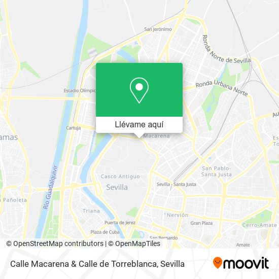 Mapa Calle Macarena & Calle de Torreblanca