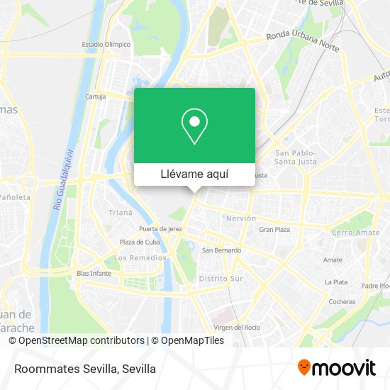 Mapa Roommates Sevilla