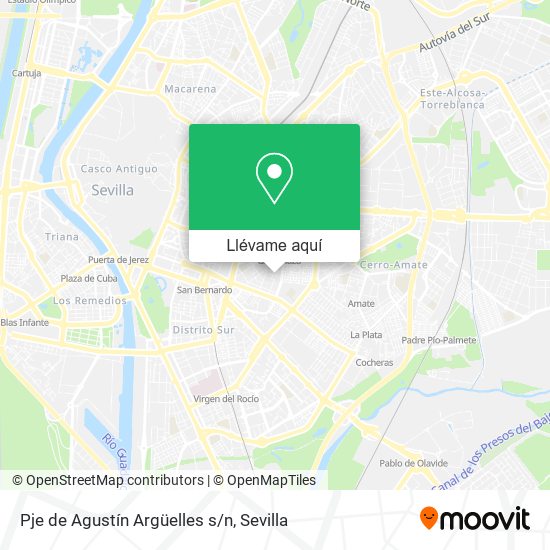 Mapa Pje de Agustín Argüelles s/n