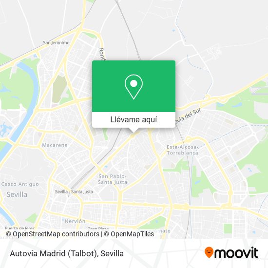 Mapa Autovia Madrid (Talbot)