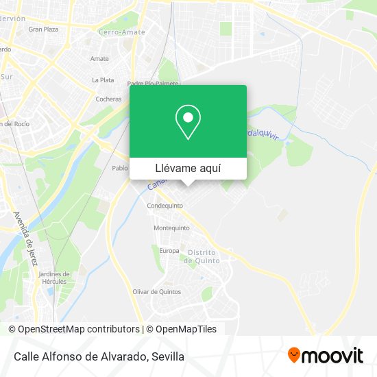 Mapa Calle Alfonso de Alvarado