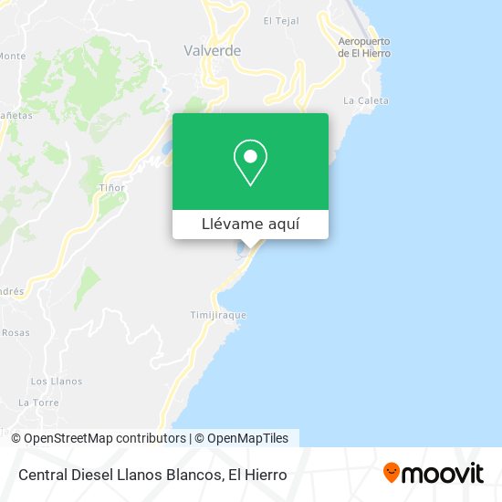 Mapa Central Diesel Llanos Blancos