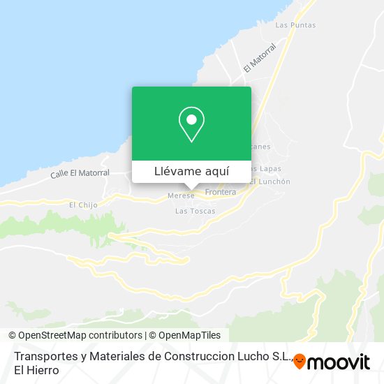 Mapa Transportes y Materiales de Construccion Lucho S.L.