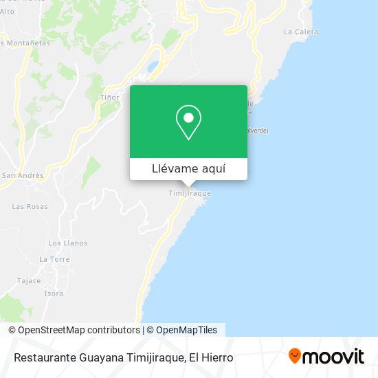 Mapa Restaurante Guayana Timijiraque