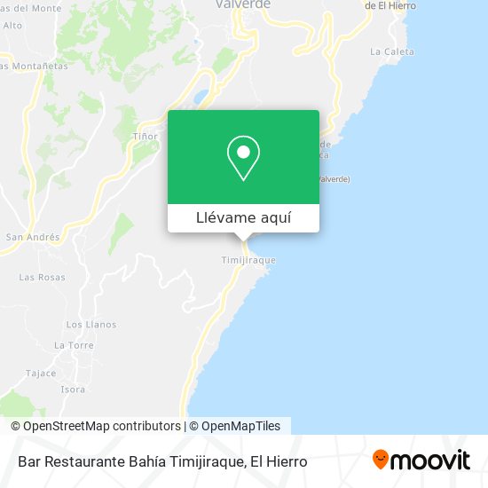 Mapa Bar Restaurante Bahía Timijiraque