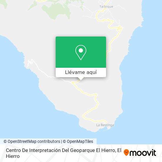Mapa Centro De Interpretación Del Geoparque El Hierro