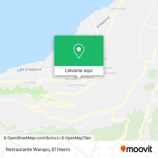Mapa Restaurante Warapu