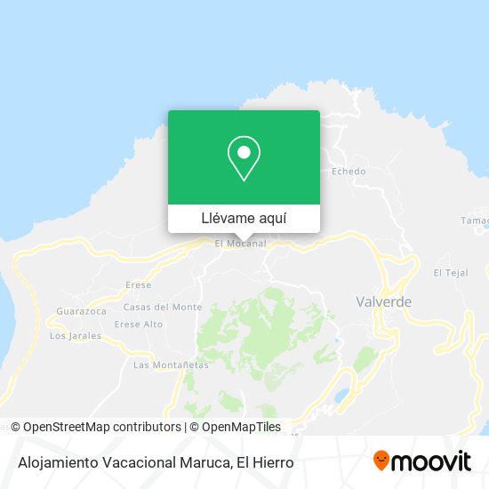 Mapa Alojamiento Vacacional Maruca