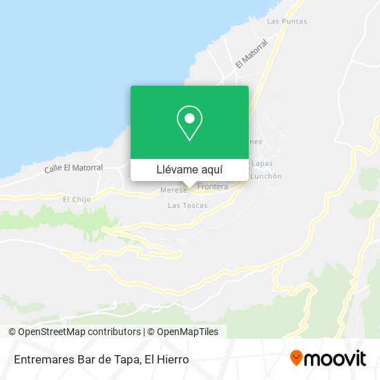 Mapa Entremares Bar de Tapa