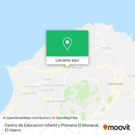 Mapa Centro de Educacion Infantil y Primaria El Monacal
