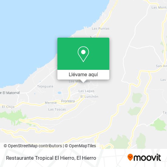Mapa Restaurante Tropical El Hierro