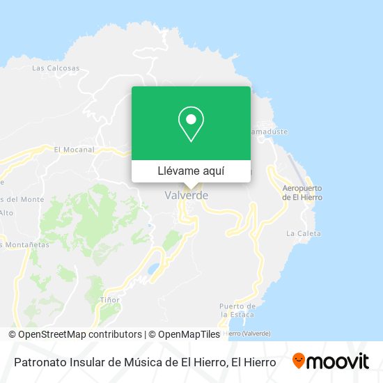 Mapa Patronato Insular de Música de El Hierro