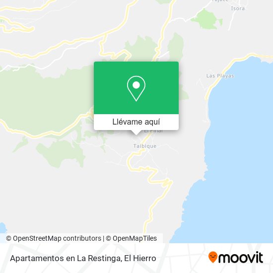 Mapa Apartamentos en La Restinga
