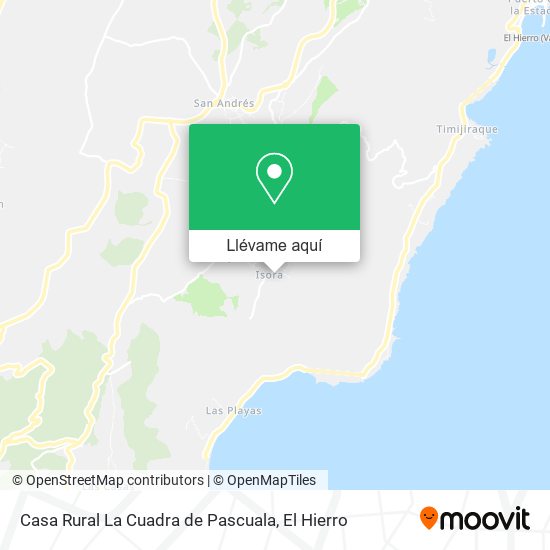 Mapa Casa Rural La Cuadra de Pascuala