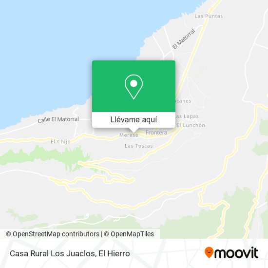 Mapa Casa Rural Los Juaclos