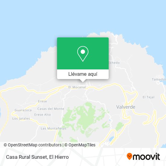 Mapa Casa Rural Sunset