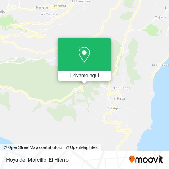 Mapa Hoya del Morcillo