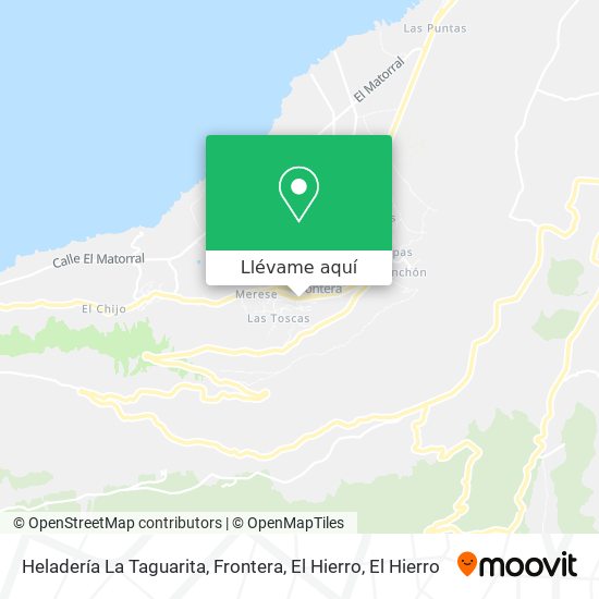 Mapa Heladería La Taguarita, Frontera, El Hierro