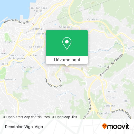 Mapa Decathlon Vigo