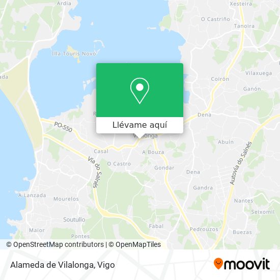 Mapa Alameda de Vilalonga