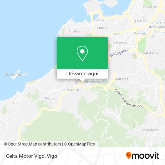 Mapa Celta Motor Vigo