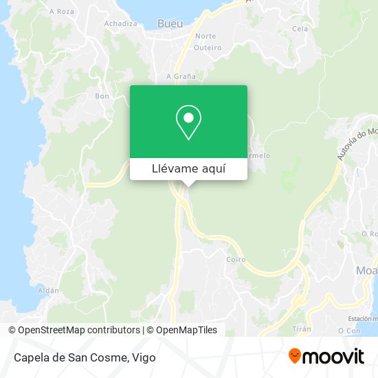 Mapa Capela de San Cosme