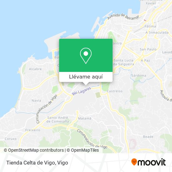 Mapa Tienda Celta de Vigo