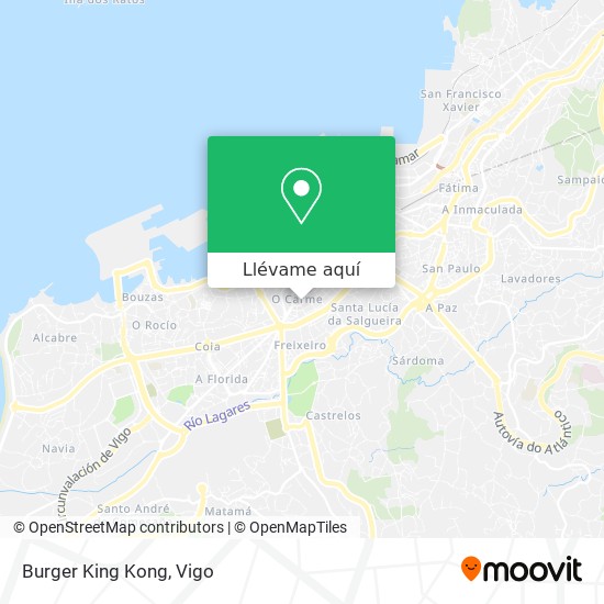 Mapa Burger King Kong