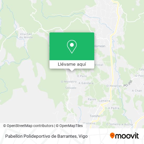 Mapa Pabellón Polideportivo de Barrantes