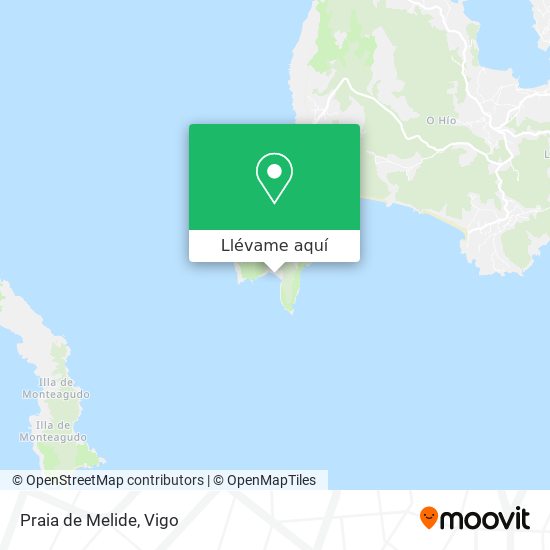 Mapa Praia de Melide